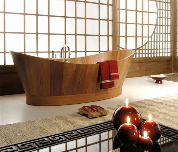 Деревянная ванна: необычное, уютное и экологичное решение для ванной комнаты.