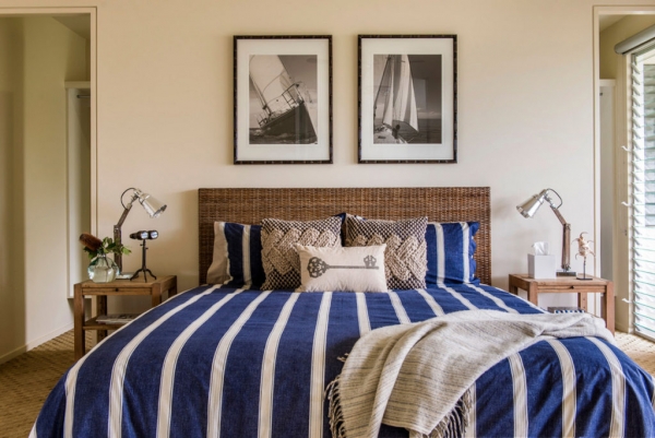 Морской стиль в интерьере спальни: создаем атмосферу курорта в собственном доме.
