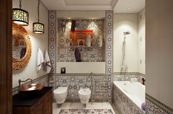 Марокканский стиль в дизайне ванной комнаты